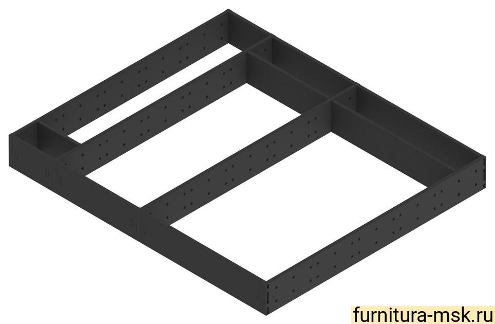 TH03.0803.01.689 SLIM BOX Рамка 176mm L-450 металл лак черный