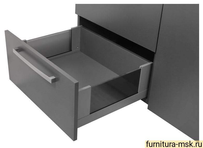 TH03.0863.01.003 Слимбокс под боковую вставку L-450 H=185 металл лак белый