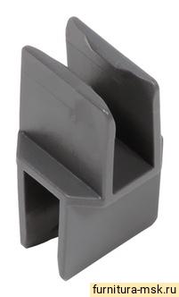 TH03.0399.05.689 SLIM BOX Соединитель крестовой прямоугольного релинга пластмассовый черный
