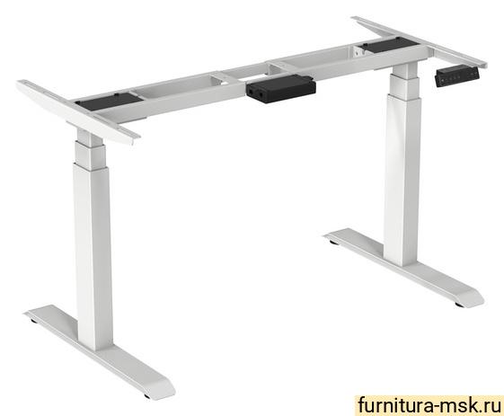 TT03.2655.01.003 FUTURO Каркас стола с электрорегулировкой высоты (625mm-1275mm) прямоугольные ножки металл белый